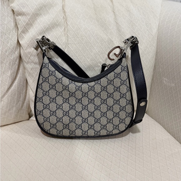 Gucci Monogram Blue and Red Shoulder Bag - Picture 2 of 4